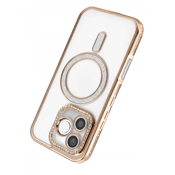 Huawei Honor 600 Lite Joke Simli Magneticsafe Kılıf - Gold