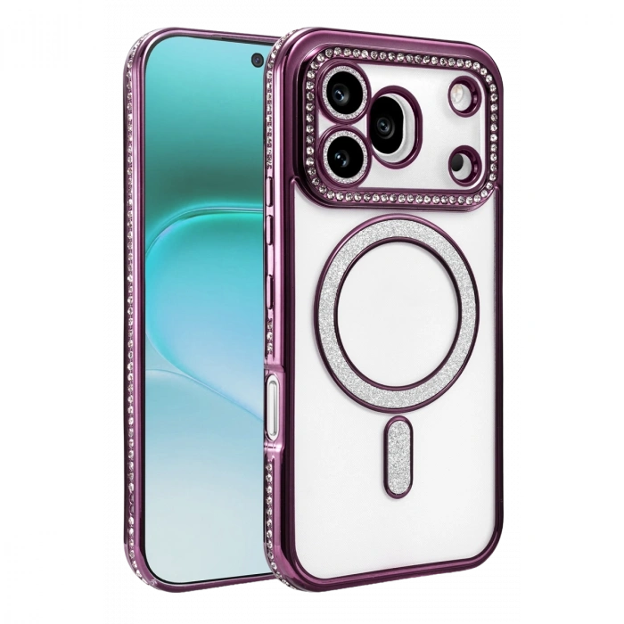 Huawei Honor 600 Pro Joke Simli Magneticsafe Kılıf - Derin Mor
