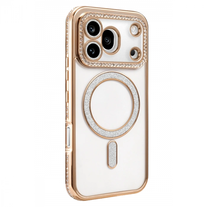 Huawei Honor 600 Pro Joke Simli Magneticsafe Kılıf - Gold