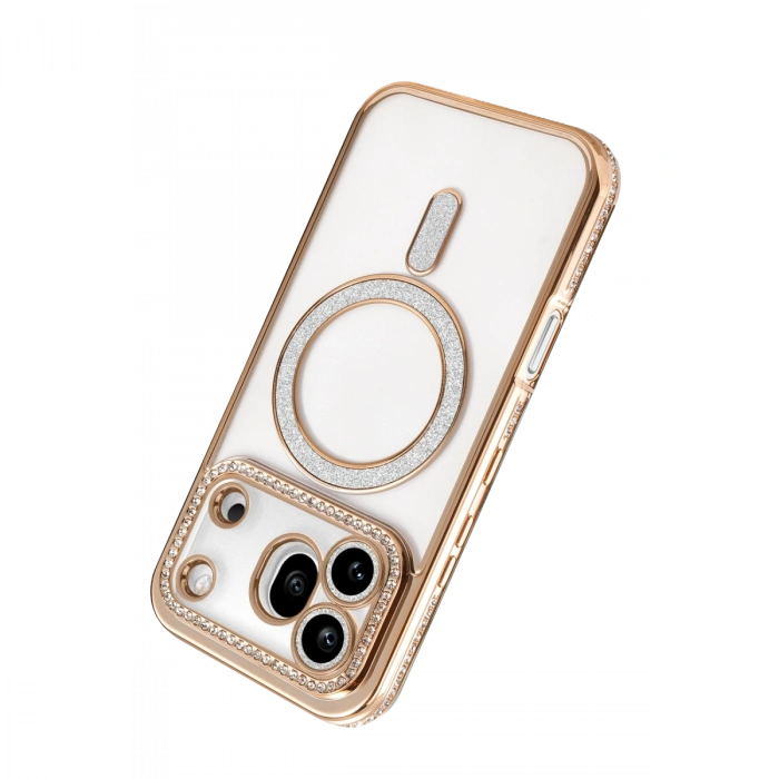 Huawei Honor 600 Pro Joke Simli Magneticsafe Kılıf - Gold