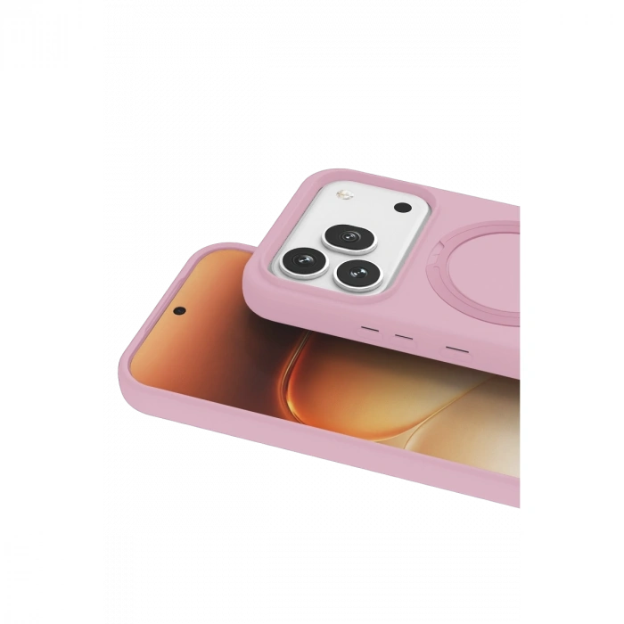 Huawei Honor 600 Pro Regal Magsafe Standlı Kapak - Açık Pembe