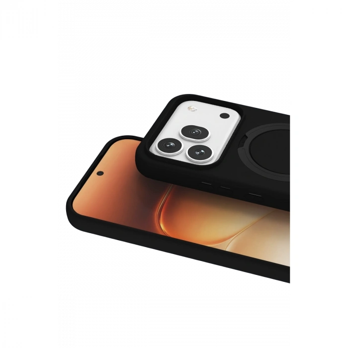 Huawei Honor 600 Pro Regal Magsafe Standlı Kapak - Siyah