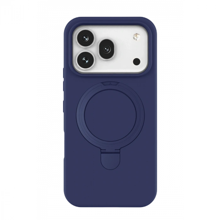 Huawei Honor 600 Regal Magsafe Standlı Kapak - Lacivert