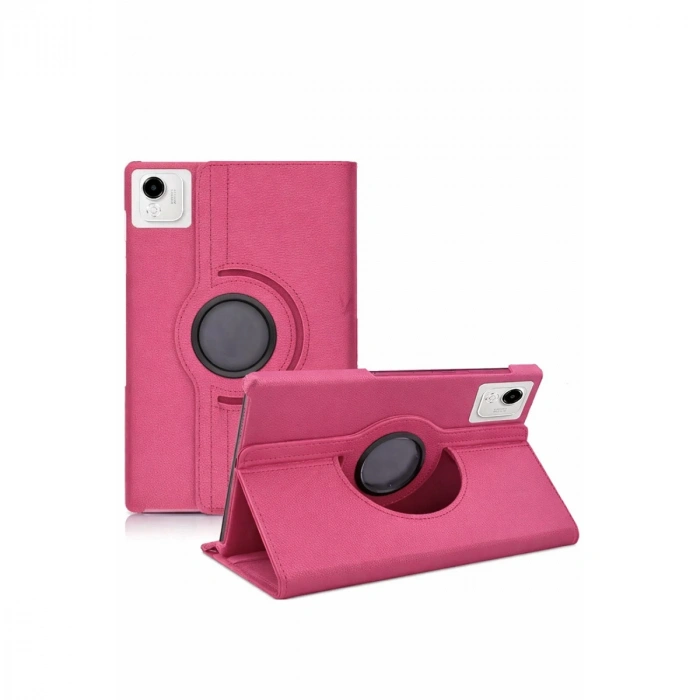 Huawei Honor Pad X9a 360 Tablet Deri Kılıf - Pembe