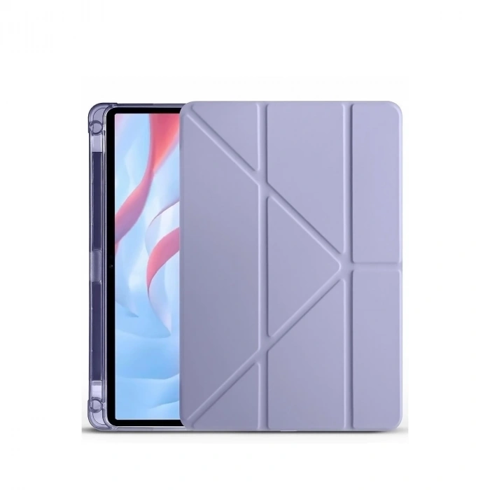 Huawei Honor Pad X9a Kalemlikli Mars Tablet Kılıfı - Lila