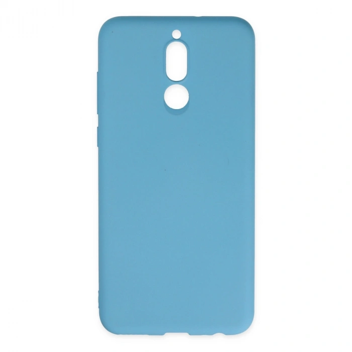 Huawei Mate 10 Lite Kılıf Nano İçi Kadife Silikon - Mavi