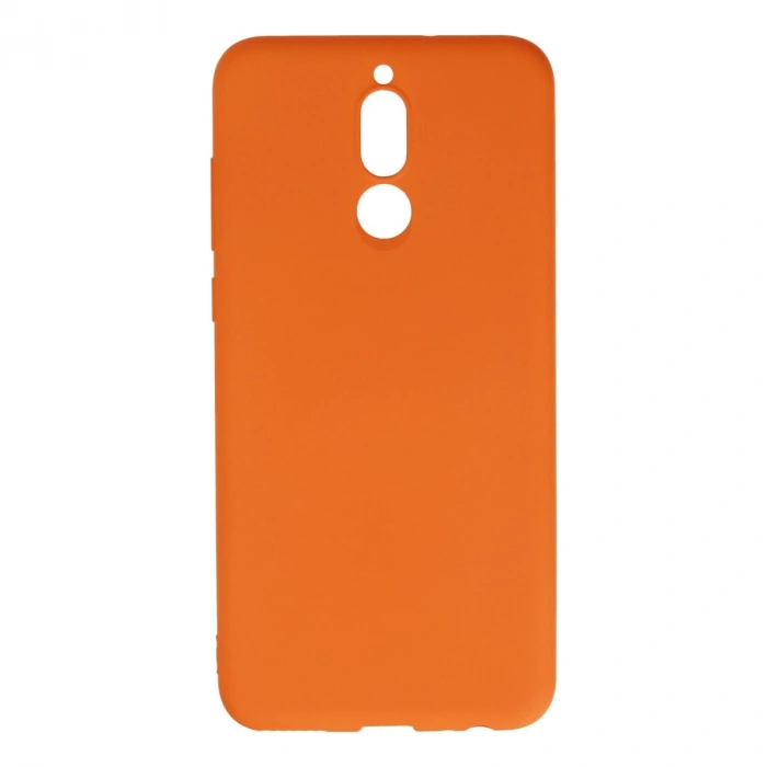 Huawei Mate 10 Lite Kılıf Nano İçi Kadife Silikon - Turuncu