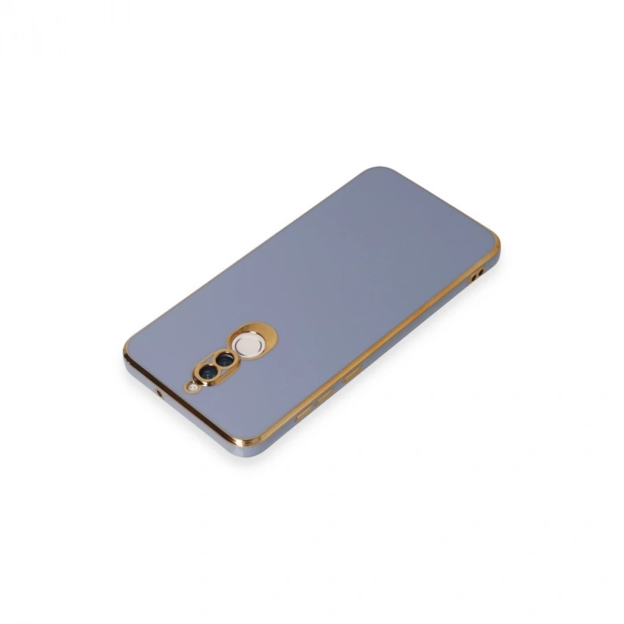 Huawei Mate 10 Lite Kılıf Volet Silikon - Mavi