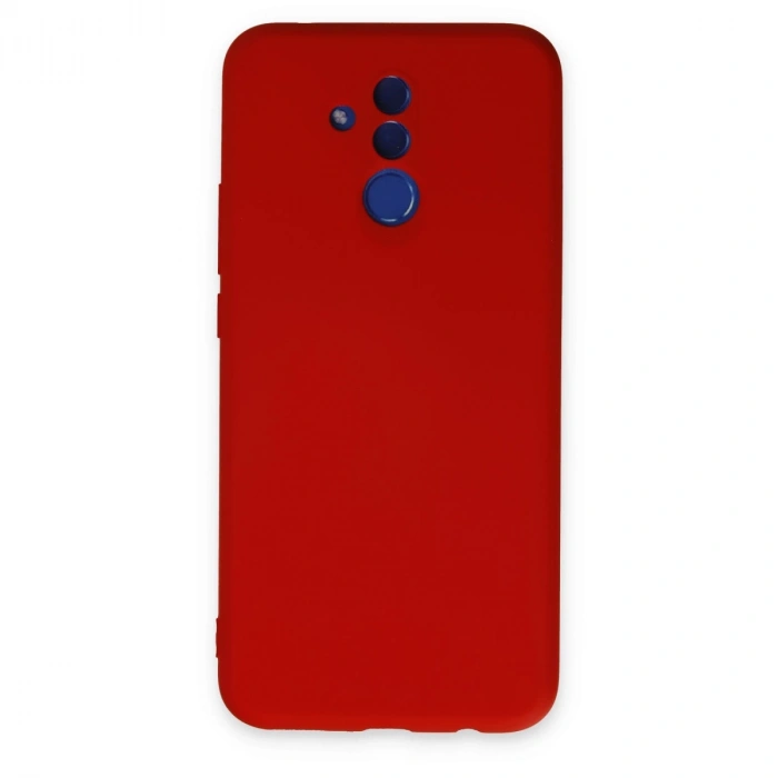 Huawei Mate 20 Lite Kılıf Nano İçi Kadife Silikon - Kırmızı