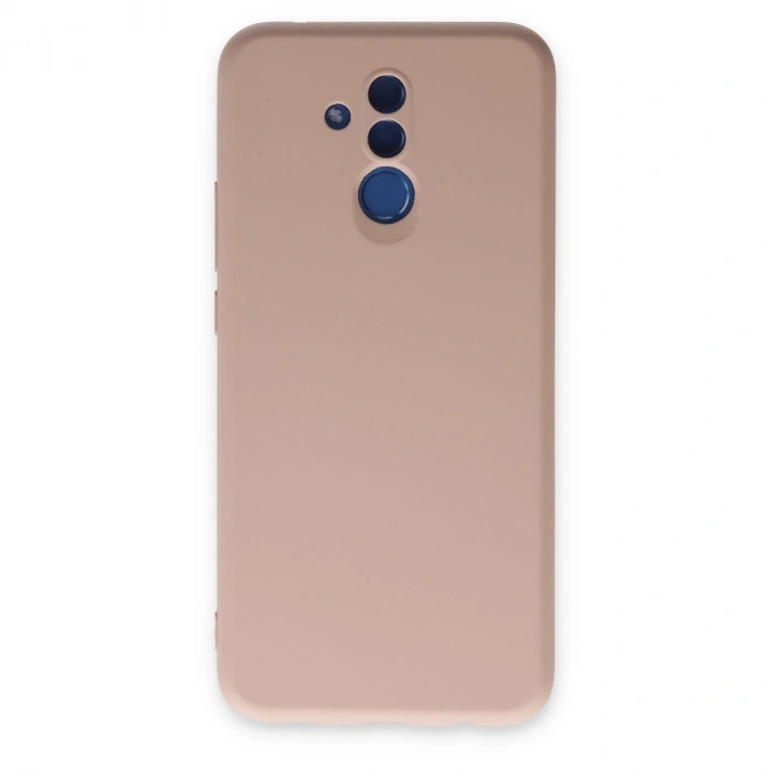 Huawei Mate 20 Lite Kılıf Nano İçi Kadife Silikon - Pudra