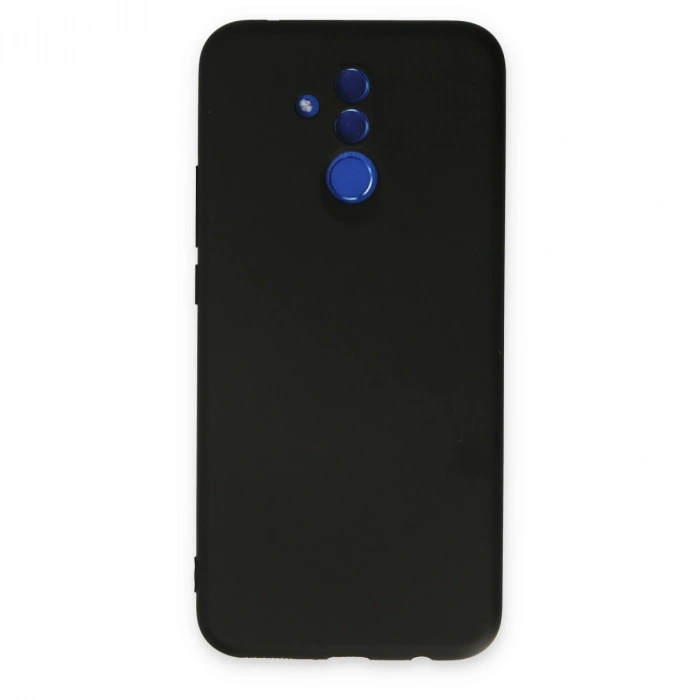 Huawei Mate 20 Lite Kılıf Nano İçi Kadife Silikon - Siyah