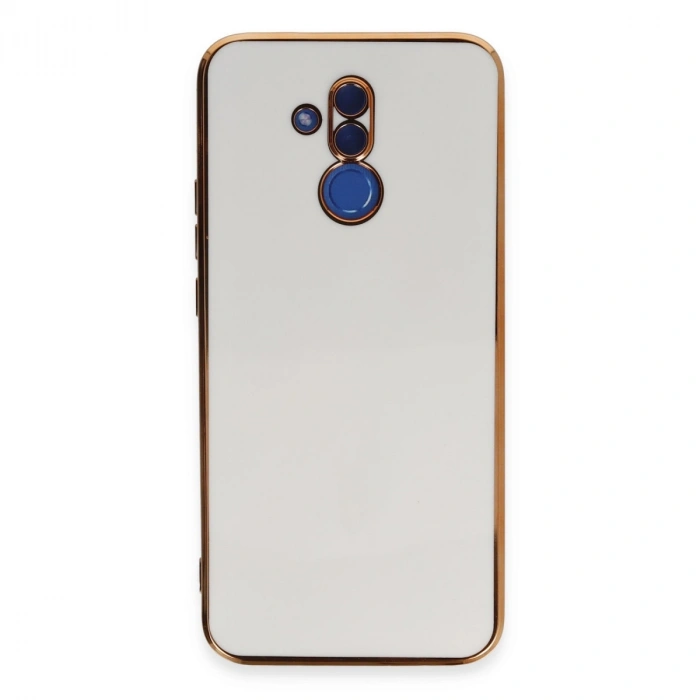 Huawei Mate 20 Lite Kılıf Volet Silikon - Beyaz