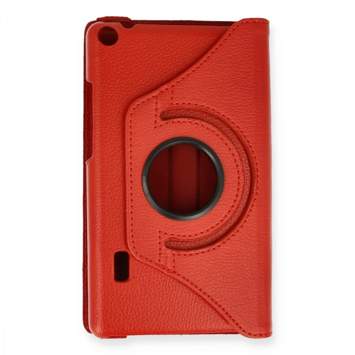 Huawei Mediapad T3 7 Kılıf 360 Tablet Deri Kılıf - Kırmızı