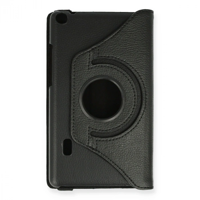Huawei Mediapad T3 7 Kılıf 360 Tablet Deri Kılıf - Siyah