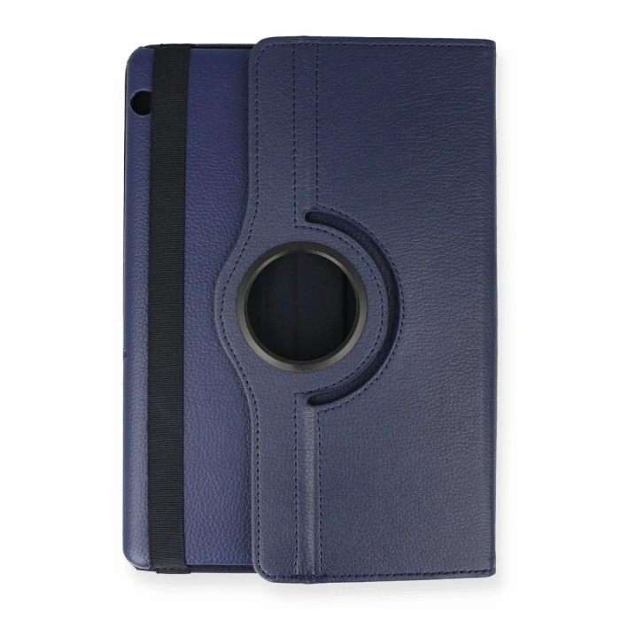 Huawei Mediapad T5 10 Kılıf 360 Tablet Deri Kılıf - Lacivert