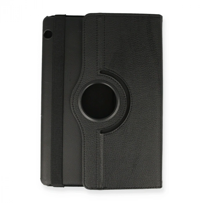 Huawei Mediapad T5 10 Kılıf 360 Tablet Deri Kılıf - Siyah