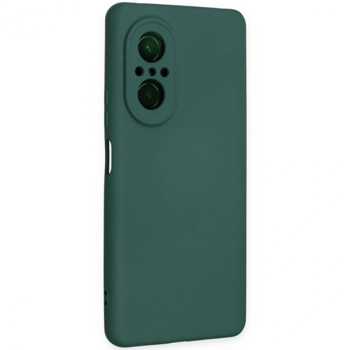 Huawei Nova 9 Se Kılıf Nano İçi Kadife Silikon - Koyu Yeşil