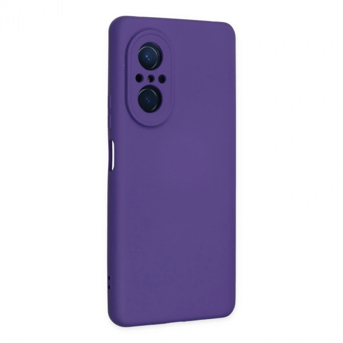 Huawei Nova 9 Se Kılıf Nano İçi Kadife Silikon - Mor