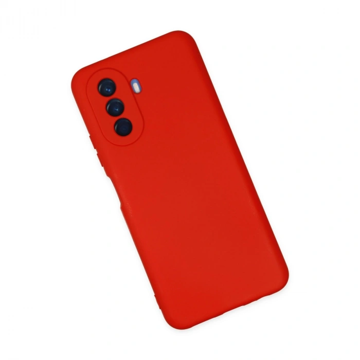 Huawei Nova Y70 Kılıf Nano İçi Kadife Silikon - Kırmızı