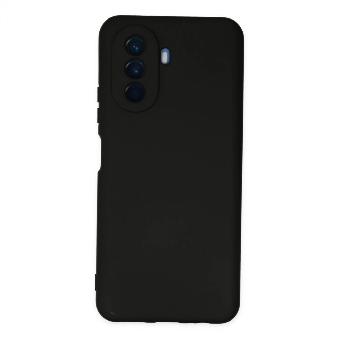 Huawei Nova Y70 Kılıf Nano İçi Kadife Silikon - Siyah