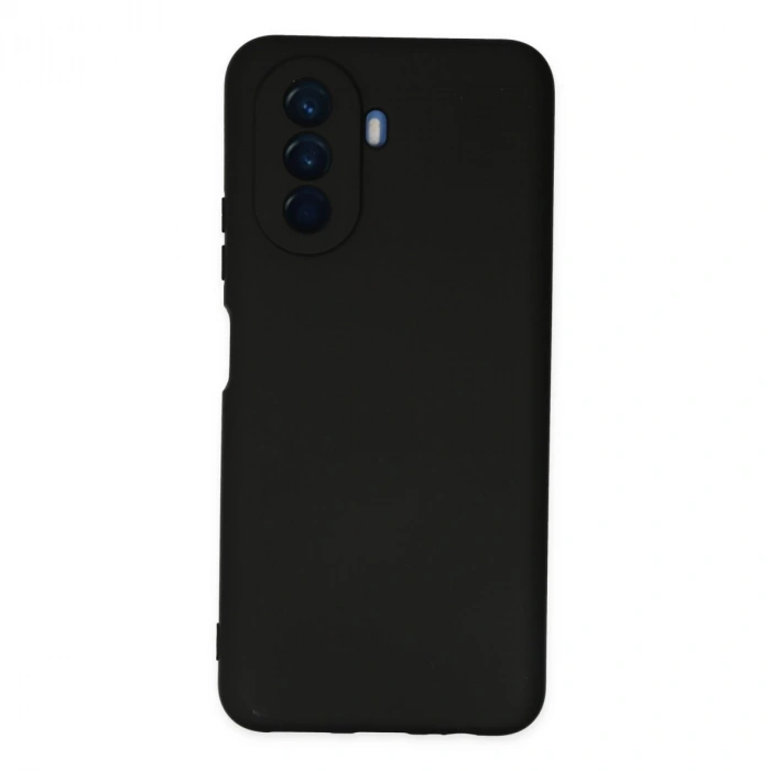 Huawei Nova Y70 Kılıf Nano İçi Kadife Silikon - Siyah