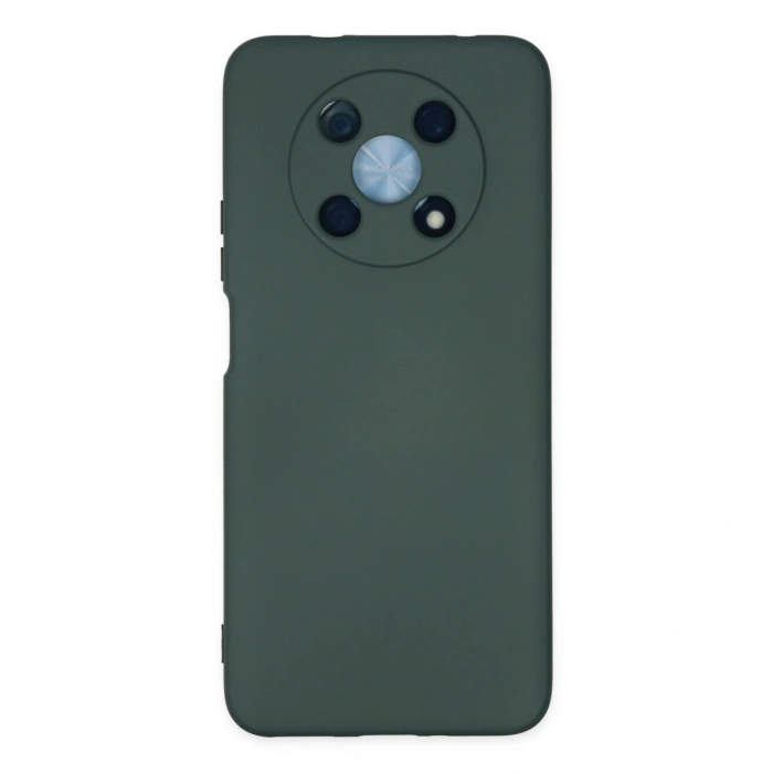 Huawei Nova Y90 Kılıf Nano İçi Kadife Silikon - Koyu Yeşil