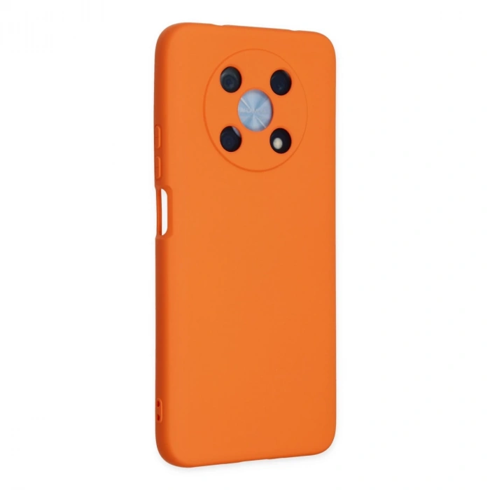 Huawei Nova Y90 Kılıf Nano İçi Kadife Silikon - Turuncu