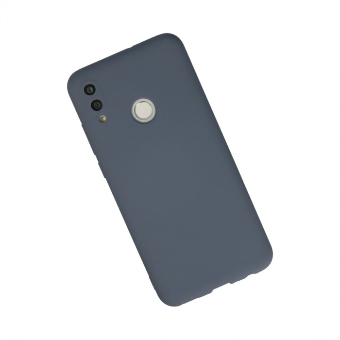Huawei P Smart 2019 Kılıf Nano İçi Kadife Silikon - Gri
