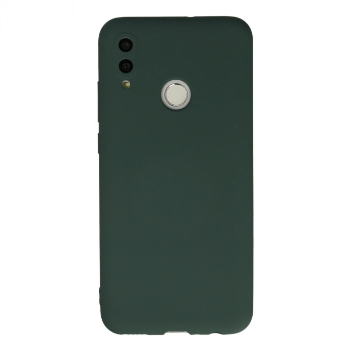 Huawei P Smart 2019 Kılıf Nano İçi Kadife Silikon - Koyu Yeşil