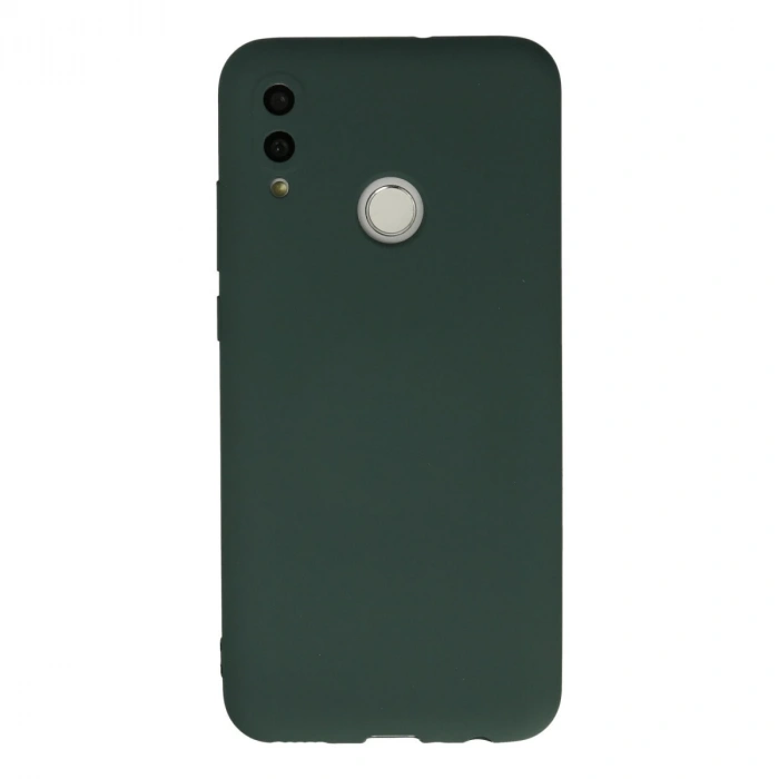 Huawei P Smart 2019 Kılıf Nano İçi Kadife Silikon - Koyu Yeşil