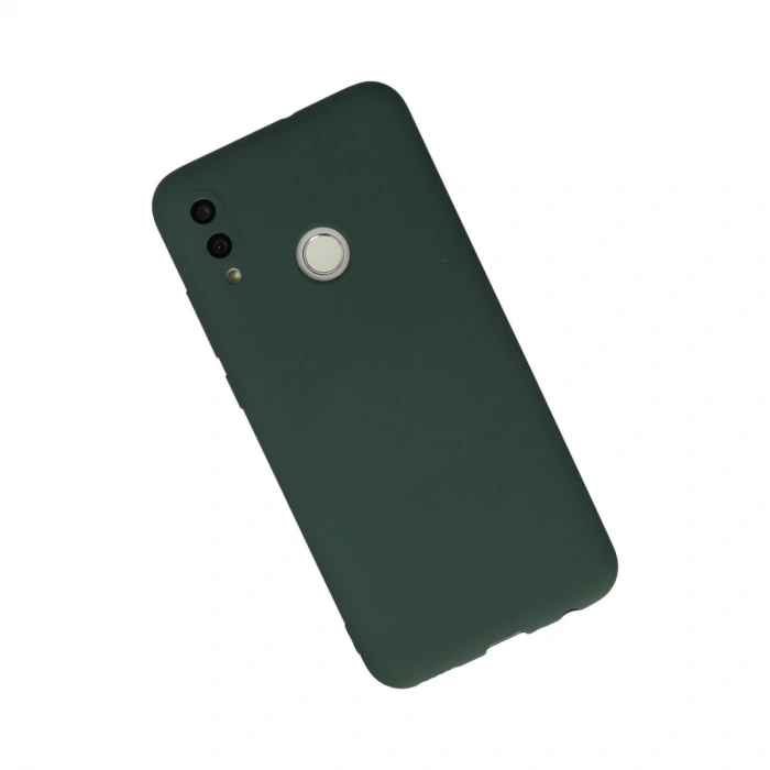 Huawei P Smart 2019 Kılıf Nano İçi Kadife Silikon - Koyu Yeşil
