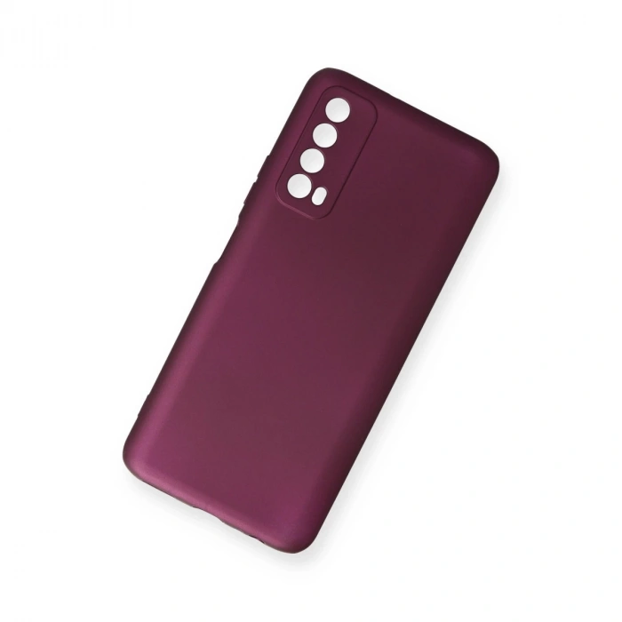 Huawei P Smart 2021 Kılıf First Silikon - Mürdüm