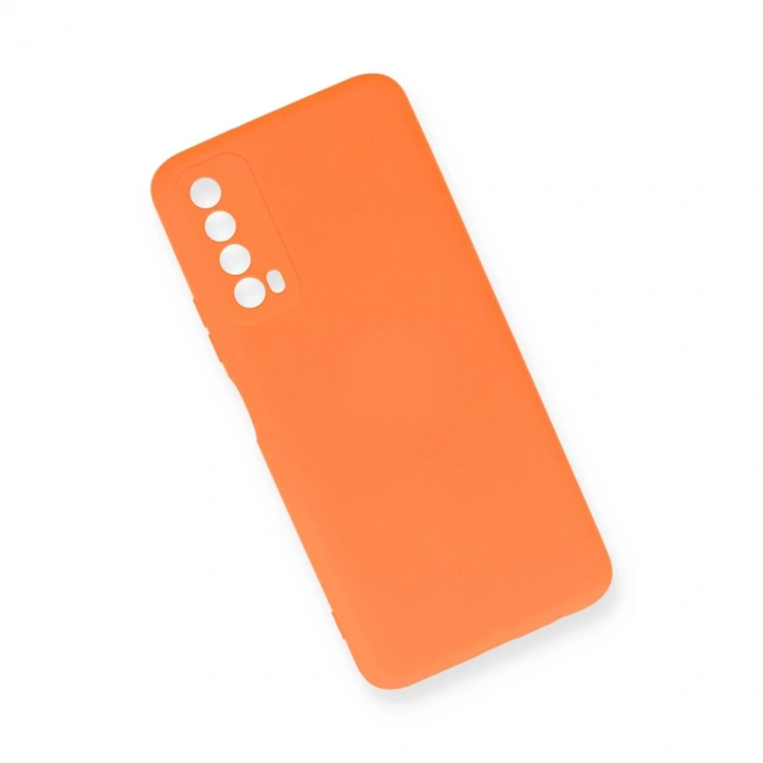 Huawei P Smart 2021 Kılıf Nano İçi Kadife Silikon - Turuncu