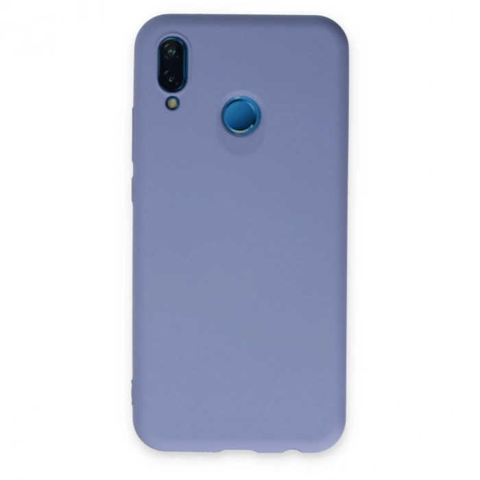 Huawei P20 Lite Kılıf Nano İçi Kadife Silikon - Lila