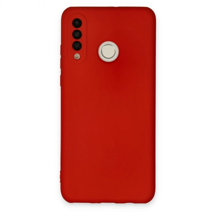 Huawei P30 Lite Kılıf Nano İçi Kadife Silikon - Kırmızı