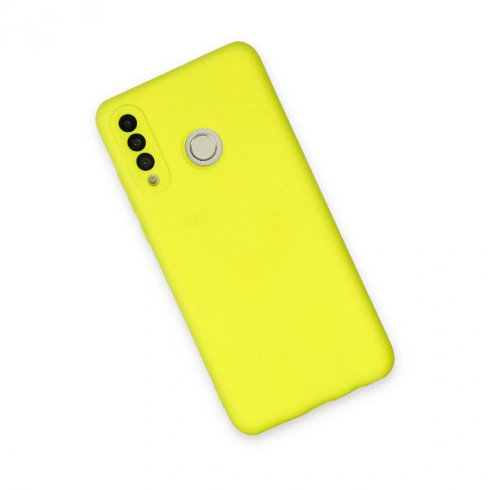 Huawei P30 Lite Kılıf Nano İçi Kadife Silikon - Sarı