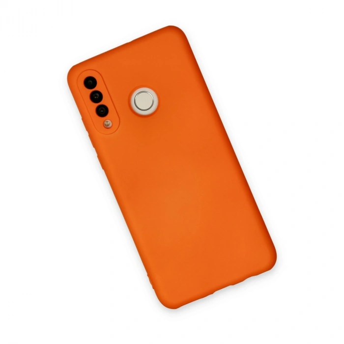 Huawei P30 Lite Kılıf Nano İçi Kadife Silikon - Turuncu