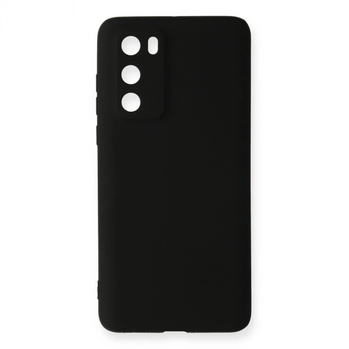 Huawei P40 Kılıf First Silikon - Siyah