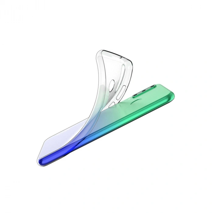 Huawei Y6p Kılıf Lüx Şeffaf Silikon - Şeffaf