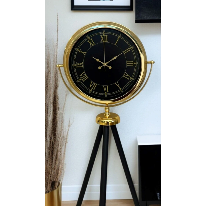 İhtişam Gold Tripod Ayaklı Saat