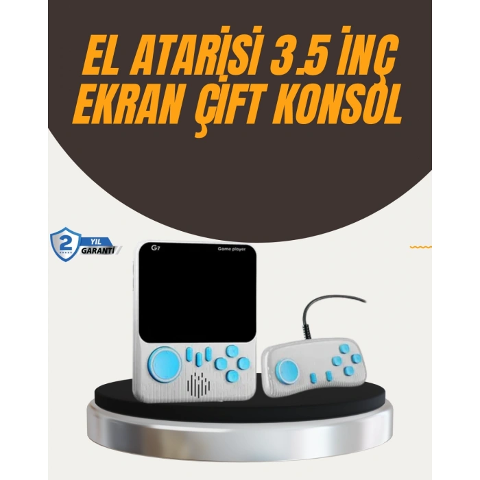 İki Kişilik Oyun Deneyimi Sunan Taşınabilir Retro Konsol