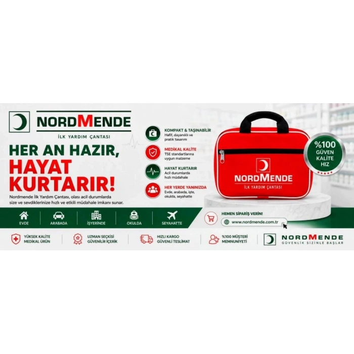 İlk Yardım Çantası Acil Müdahale Seti – Araç, Ev, Ofis Ve Seyahat İçin