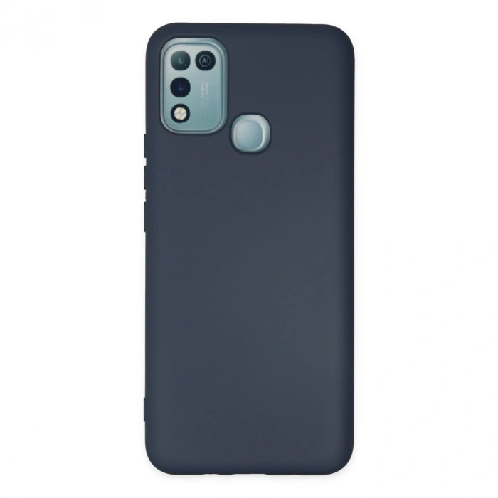 İnfinix Hot 10 Play Kılıf Nano İçi Kadife Silikon - Lacivert