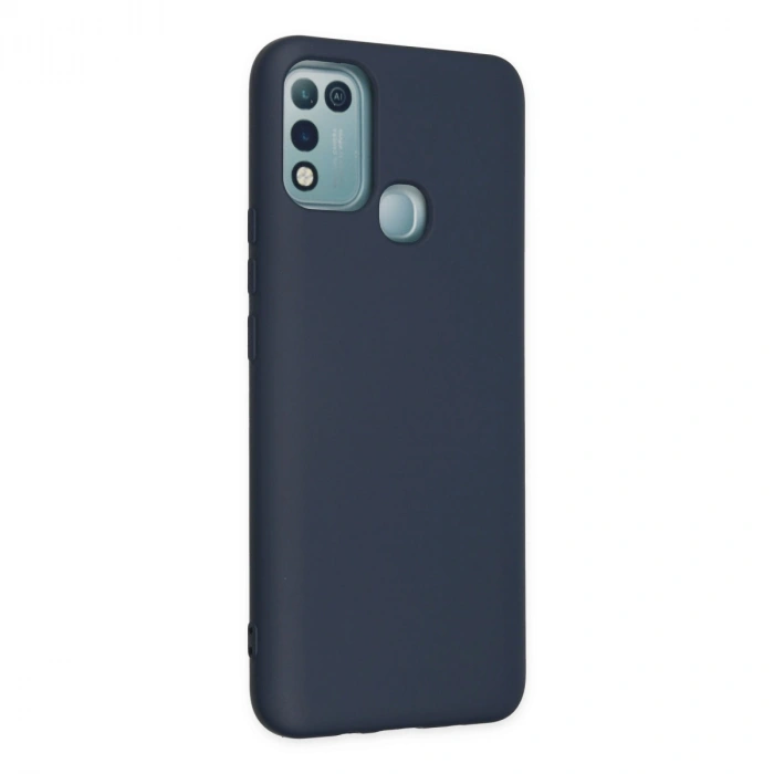 İnfinix Hot 10 Play Kılıf Nano İçi Kadife Silikon - Lacivert