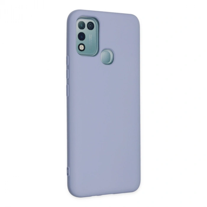 İnfinix Hot 10 Play Kılıf Nano İçi Kadife Silikon - Lila