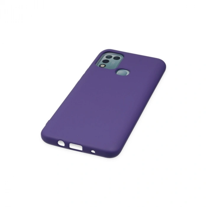 İnfinix Hot 10 Play Kılıf Nano İçi Kadife Silikon - Mor