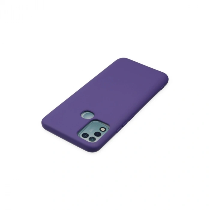 İnfinix Hot 10 Play Kılıf Nano İçi Kadife Silikon - Mor