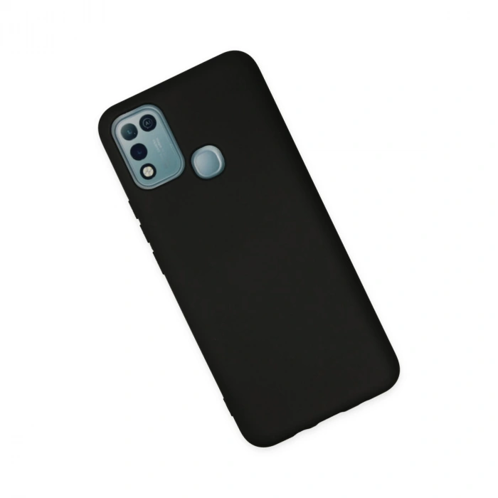 İnfinix Hot 10 Play Kılıf Nano İçi Kadife Silikon - Siyah