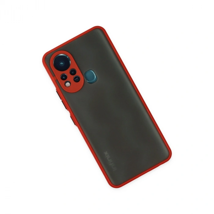İnfinix Hot 11s Kılıf Montreal Silikon Kapak - Kırmızı