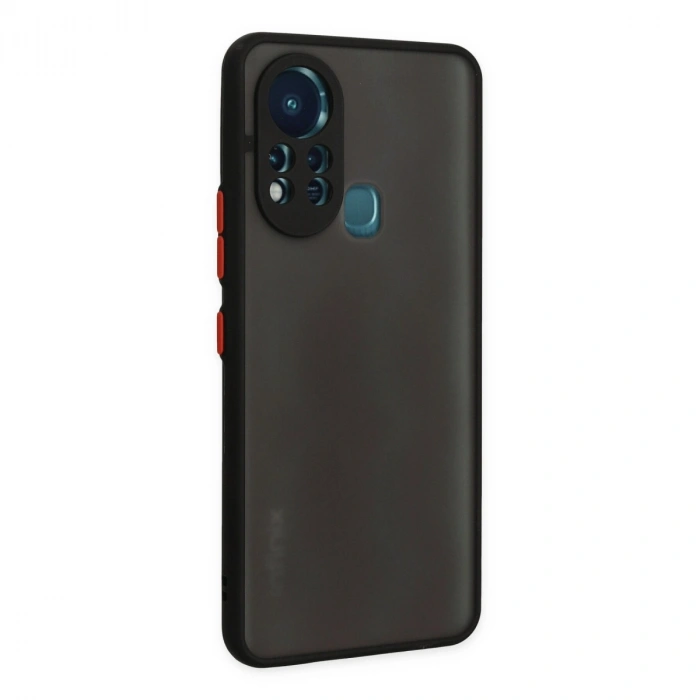 İnfinix Hot 11s Kılıf Montreal Silikon Kapak - Siyah